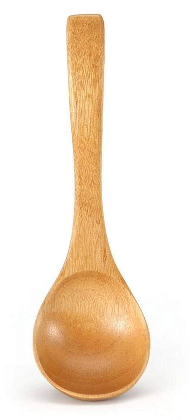 Lepel in Legno - Cottura di Alta Qualità - Cucchiaio in Legno - Spatola in Legno - 18 x 6 cm - Peso Leggero 24g