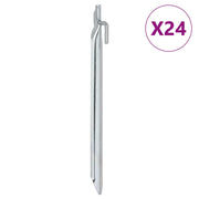 Picchetti Tenda 24 pz a Forma di V 25 cm Ã˜20 mm Acciaio Zincato