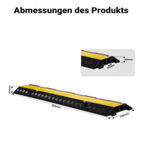 Canalina passacavi carrabile, 980x240x45mm, 2 canali, max 13 t, Pedana copricavo