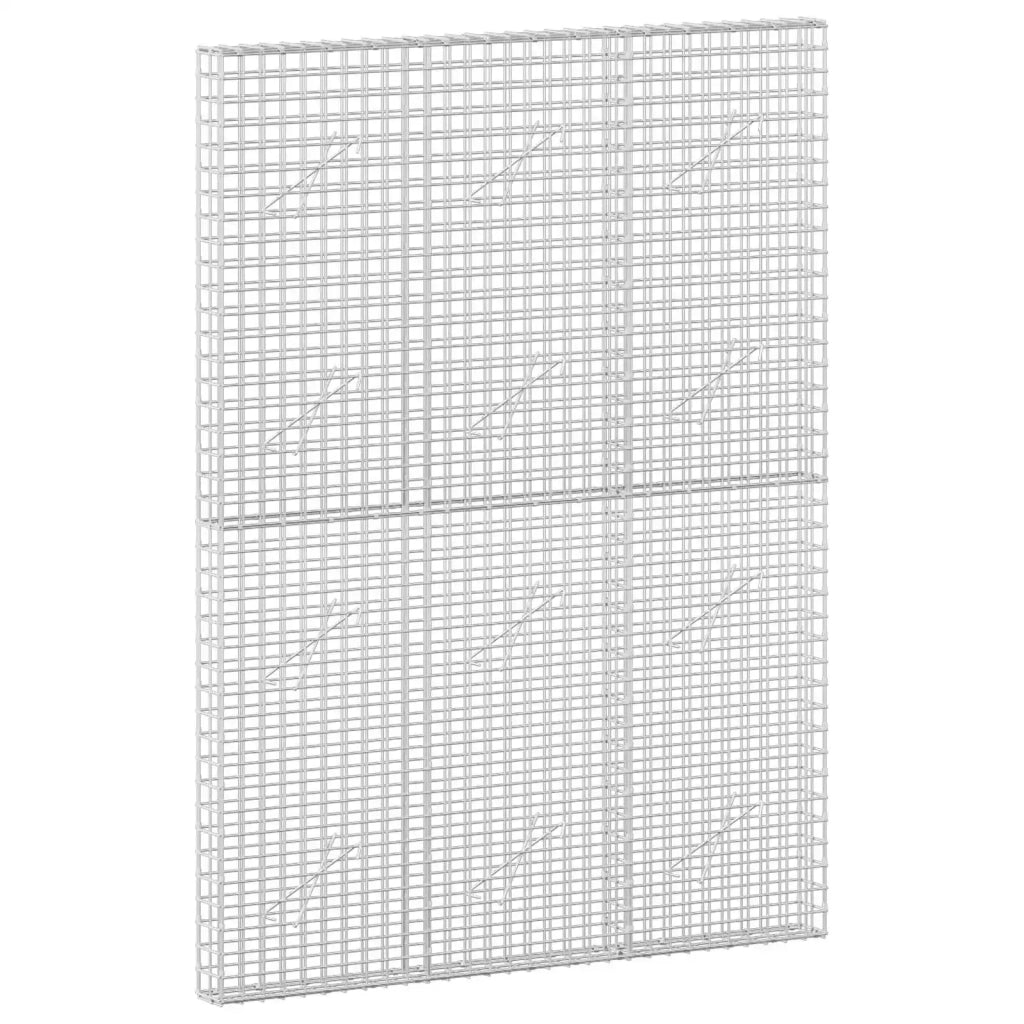 Gabione con filo da 5 mm e rete da 5x5 cm 150x10x200 cm 3464013