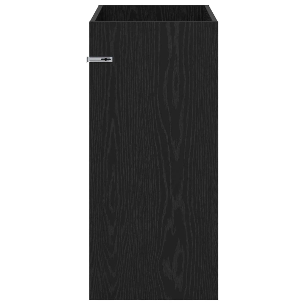 Mobiletto da Bagno Sotto Lavabo Rovere Nero 78,5 x 37,5 x 81 cm 890737