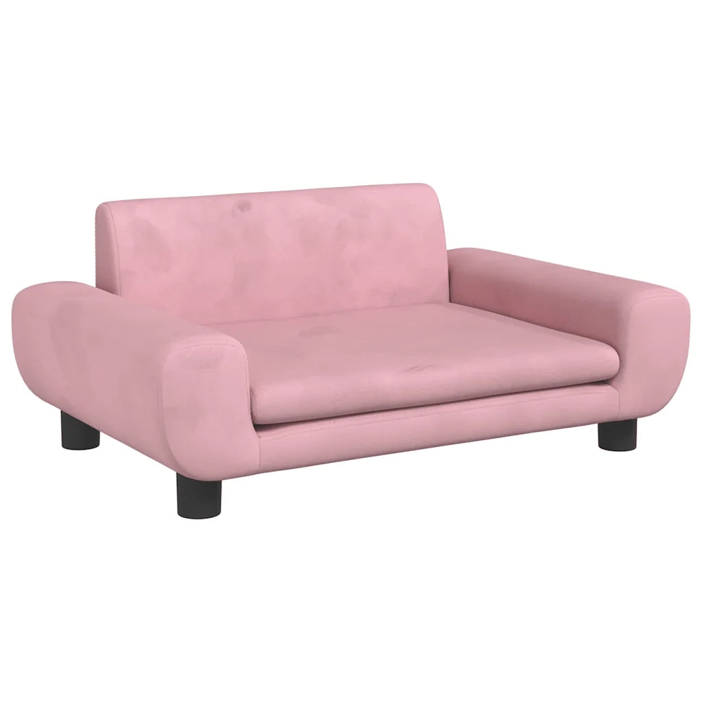 Lettino per Cani Rosa 70x45x33 cm in Velluto CFW4424823