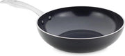 Pentola Wok in Ceramica 28 cm - Adatta per induzione e lavastoviglie - Smalto salutare antitrasformazione senza PFAS - Pentola Wok in Ceramica | Adatta per induzione | Lavastoviglie