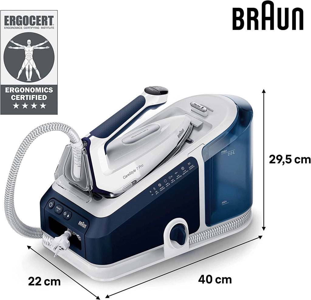 Braun CareStyle 7 Pro IS 7282 BL 2700 W 2 L EloxalPlus soleplate Blu
