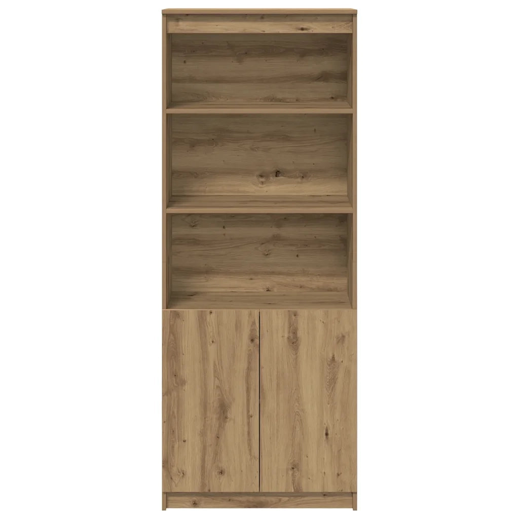 Credenza Rovere Artigianale 70x35x180 cm in Legno Multistrato