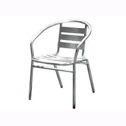 Sedia Poltrona Seduta Bar Da Esterno In Allumino Impilabile 50X56Xh74 Cm 1Pz