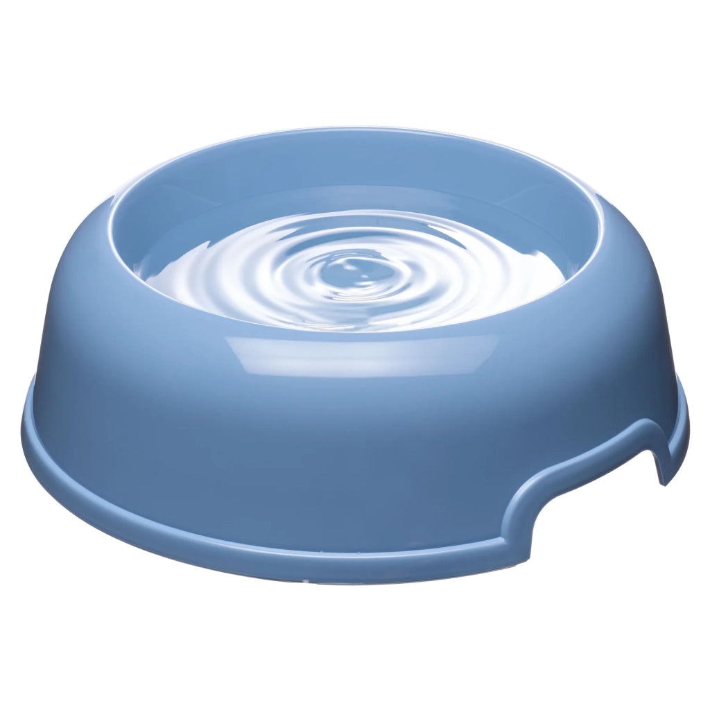 Set 6 ciotole per cani in plastica riciclata 3 litri Ø 33,5 cm con bordo antiscivolo e maniglie laterali colori assortiti Ferplast