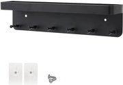 Supporto per chiavi moderno con 6 ganci - Pannello per chiavi con fissaggio a parete - Placca per chiavi con 6 ganci - Multifunzionale per la conservazione delle chiavi - Supporto per chiavi con 6 ganci - Pannello per chiavi con 6 ganci