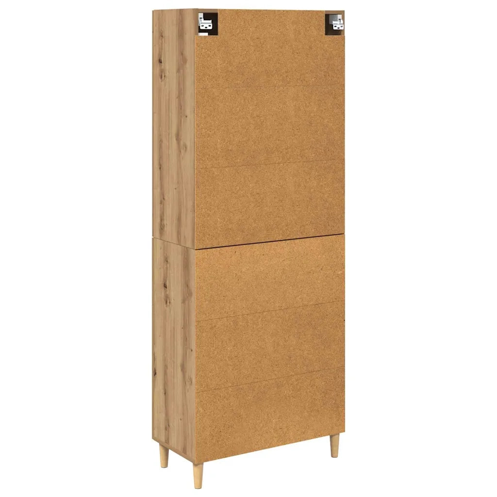 Credenza | Madia | Buffet da pranzo | Armadio da pranzo con cassetto Rovere artigianale 69,5 x 34 x 180 cm
