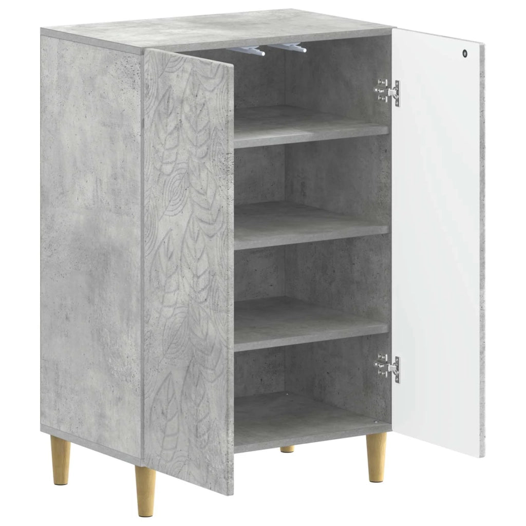Mobile per scarpe DELFT 59,5 x 39,5 x 90 cm Grigio Cemento 897088