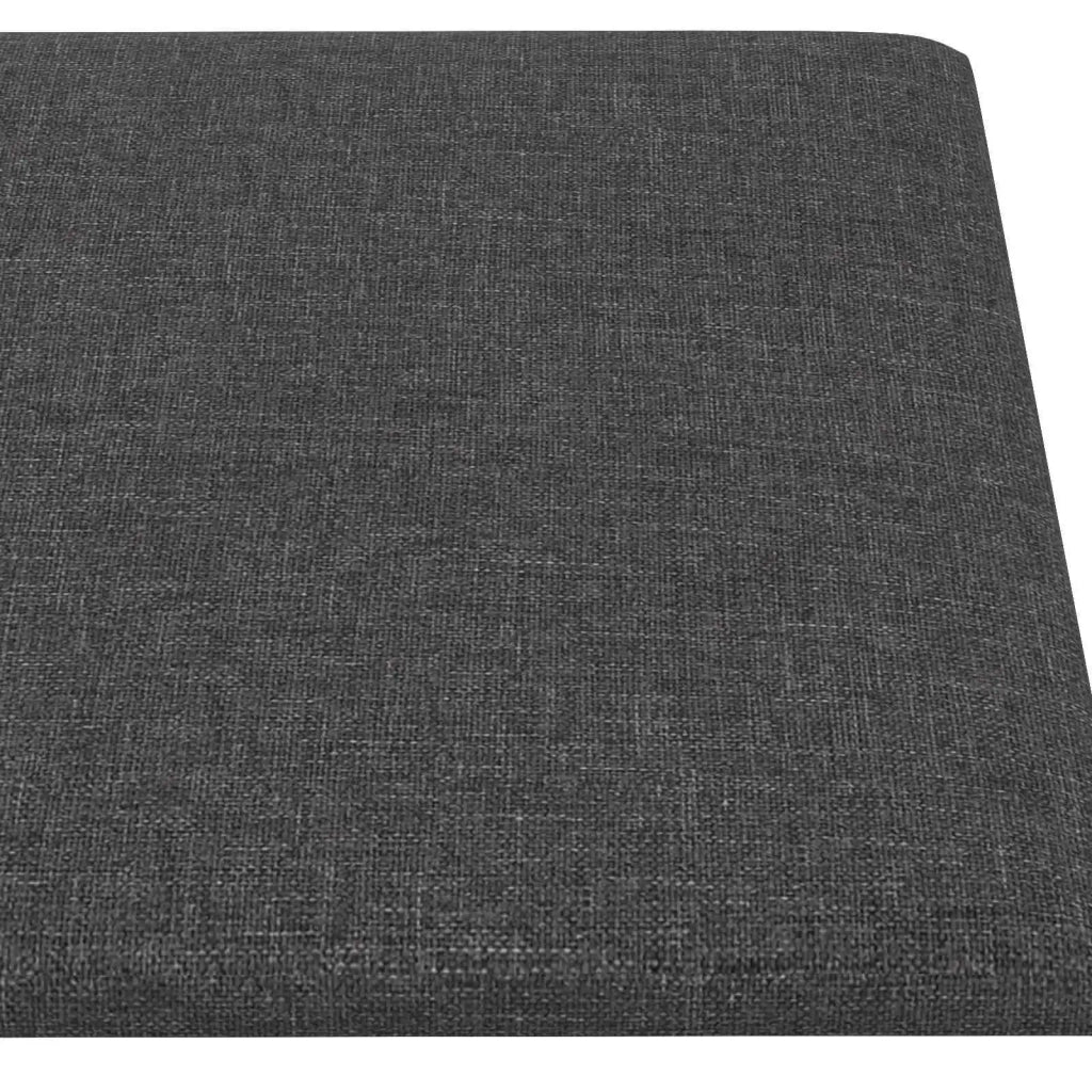 Testiera | Testata da Parete 12 pcs Grigio scuro 30 x 15 cm Tessuto