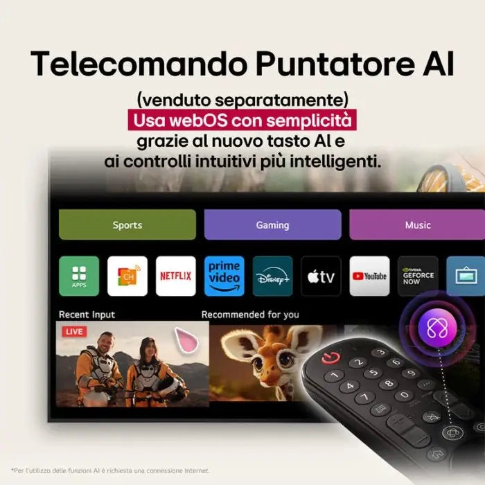 Smart TV LG 55" Serie UA73 (Modello 55UA73006)