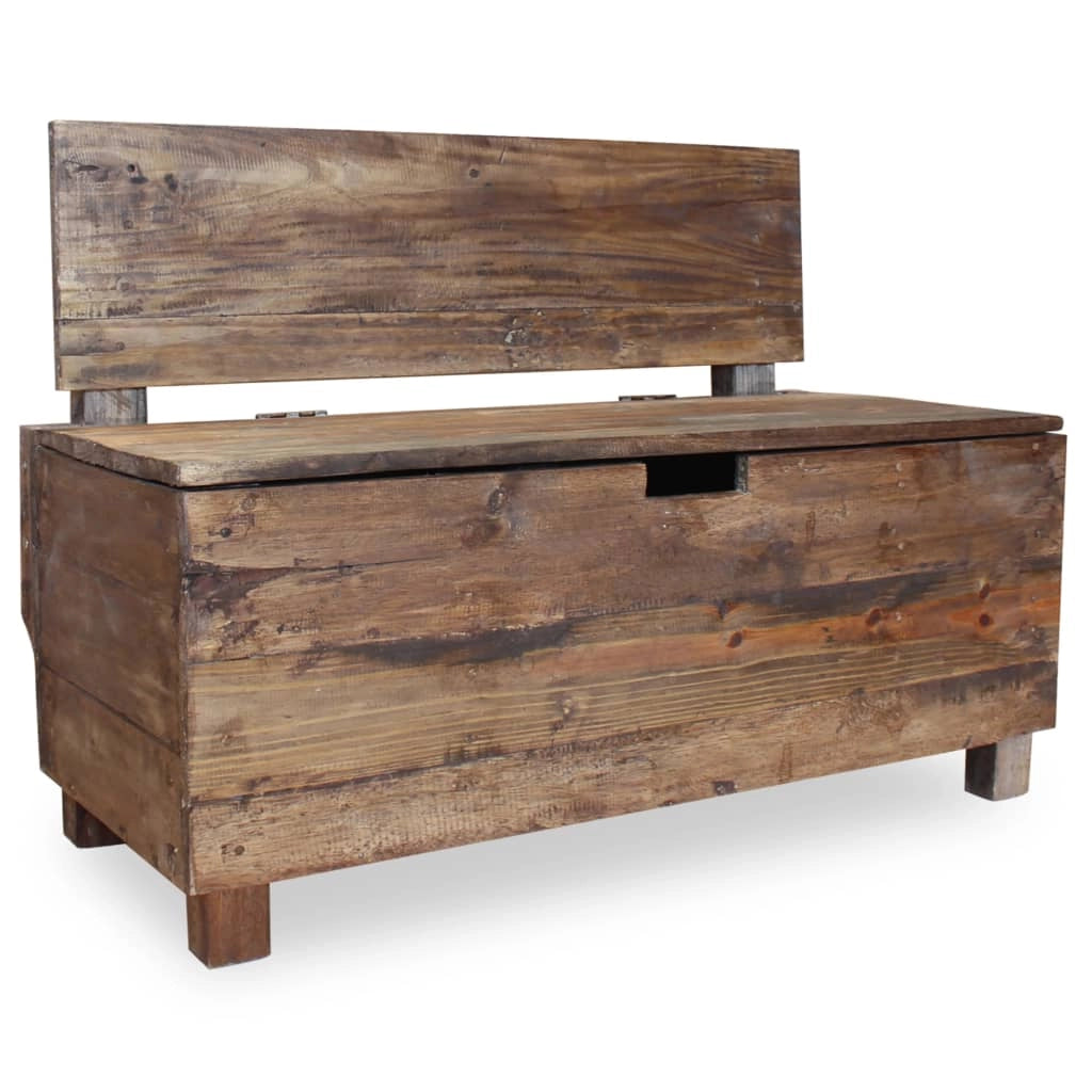 Panca in legno di recupero 86 x 40 x 60 cm 02_0010785