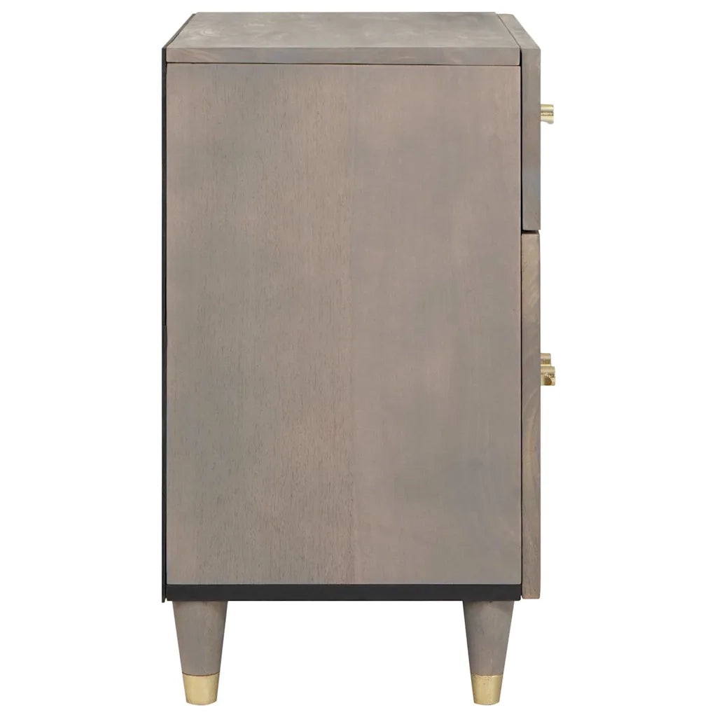Comodino con porta con cassetto Grigio 50 x 33 x 60 cm 4018783