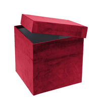 Set 2 Scatole Quadrate in Velluto H 265 cm