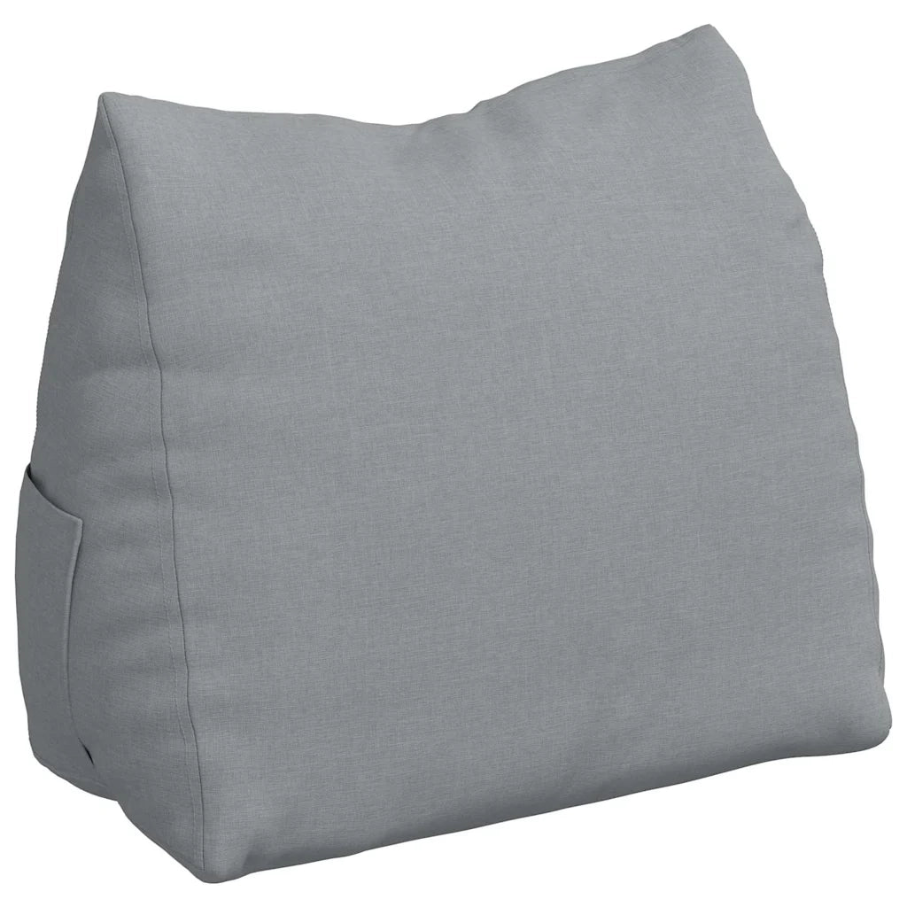 Cuscino per Schiena Grigio chiaro 60 x 20 x 50 cm Tessuto 42015031
