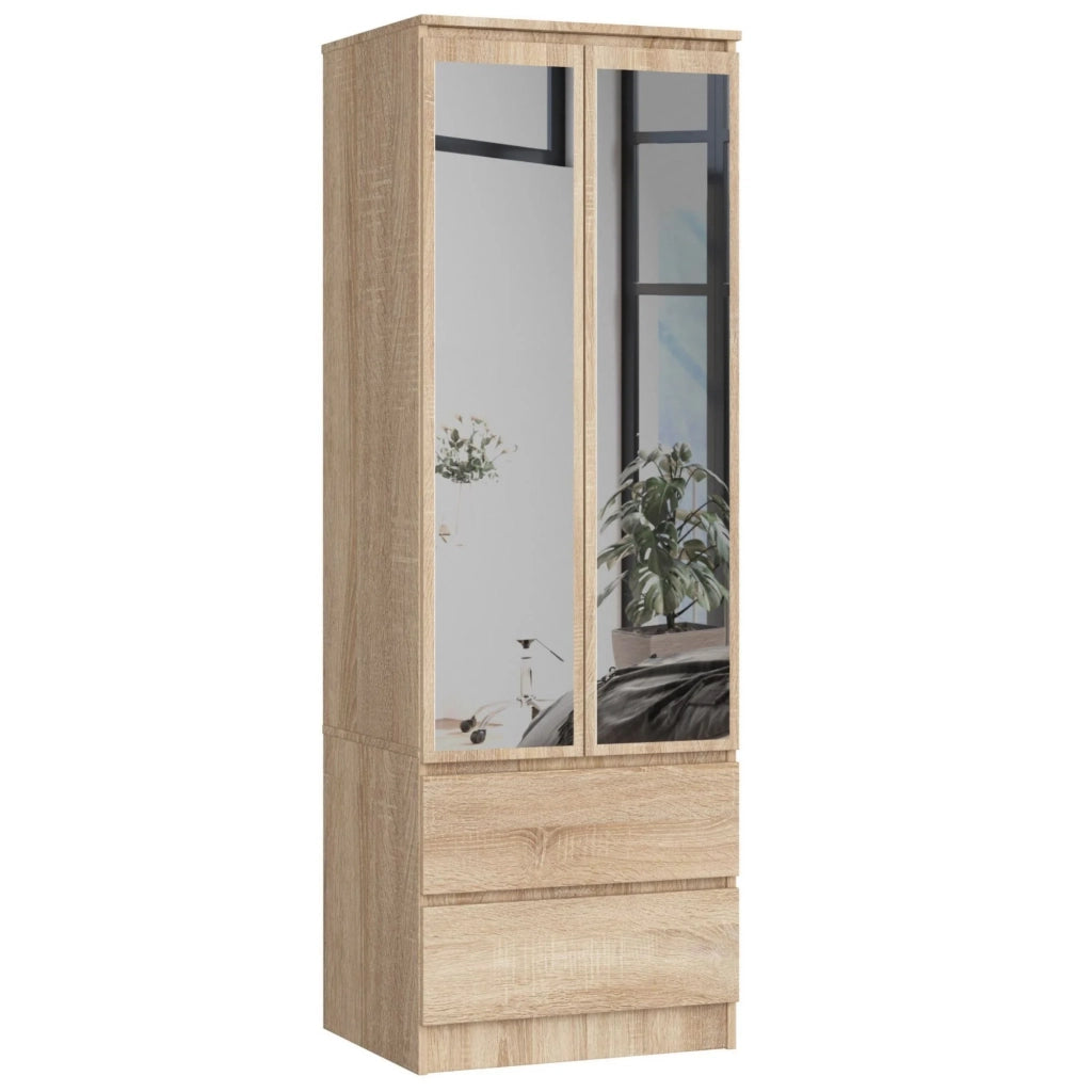 Armadio AKORD S60 Sonoma Quercia 60 cm 2 ante 2 cassetti 60x51x180 cm