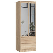 Armadio AKORD S60 Sonoma Quercia 60 cm 2 ante 2 cassetti 60x51x180 cm