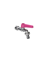 Rubinetto  con leva colorata in ottone Belfer  diametro Ø28mm Colore: Ciclamino
