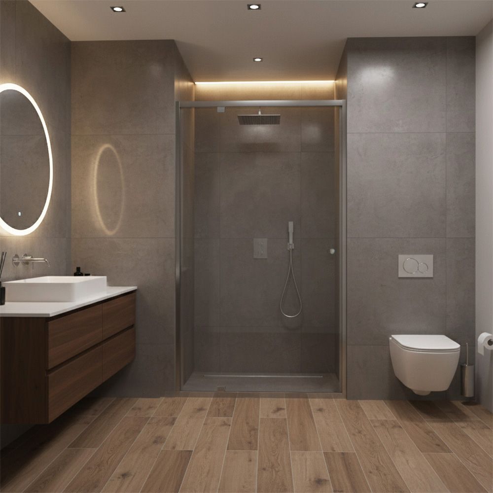 Porta Doccia Rea Primo Swing 90 Chrome