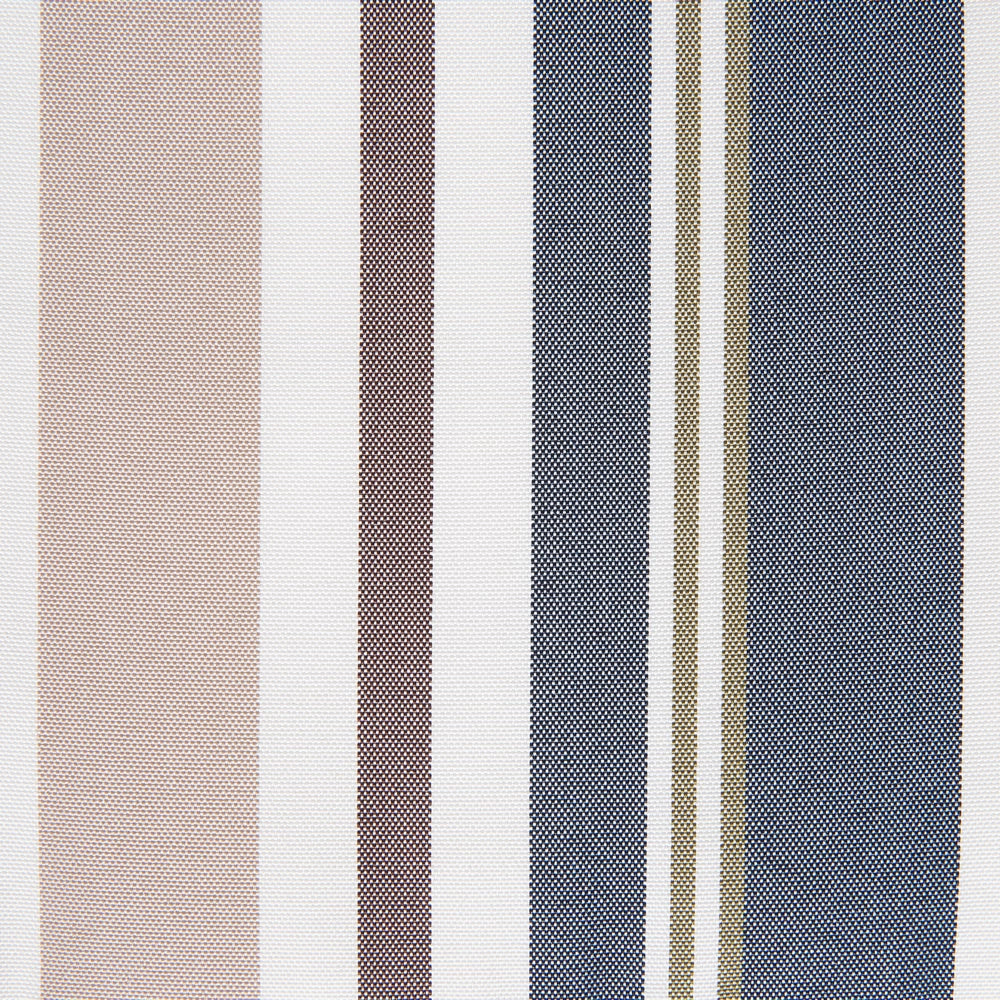 Set di cuscini di ricambio per sedie da esterno in tessuto a righe blu e beige resistente ai raggi UV 8 cuscini con imbottitura spessa