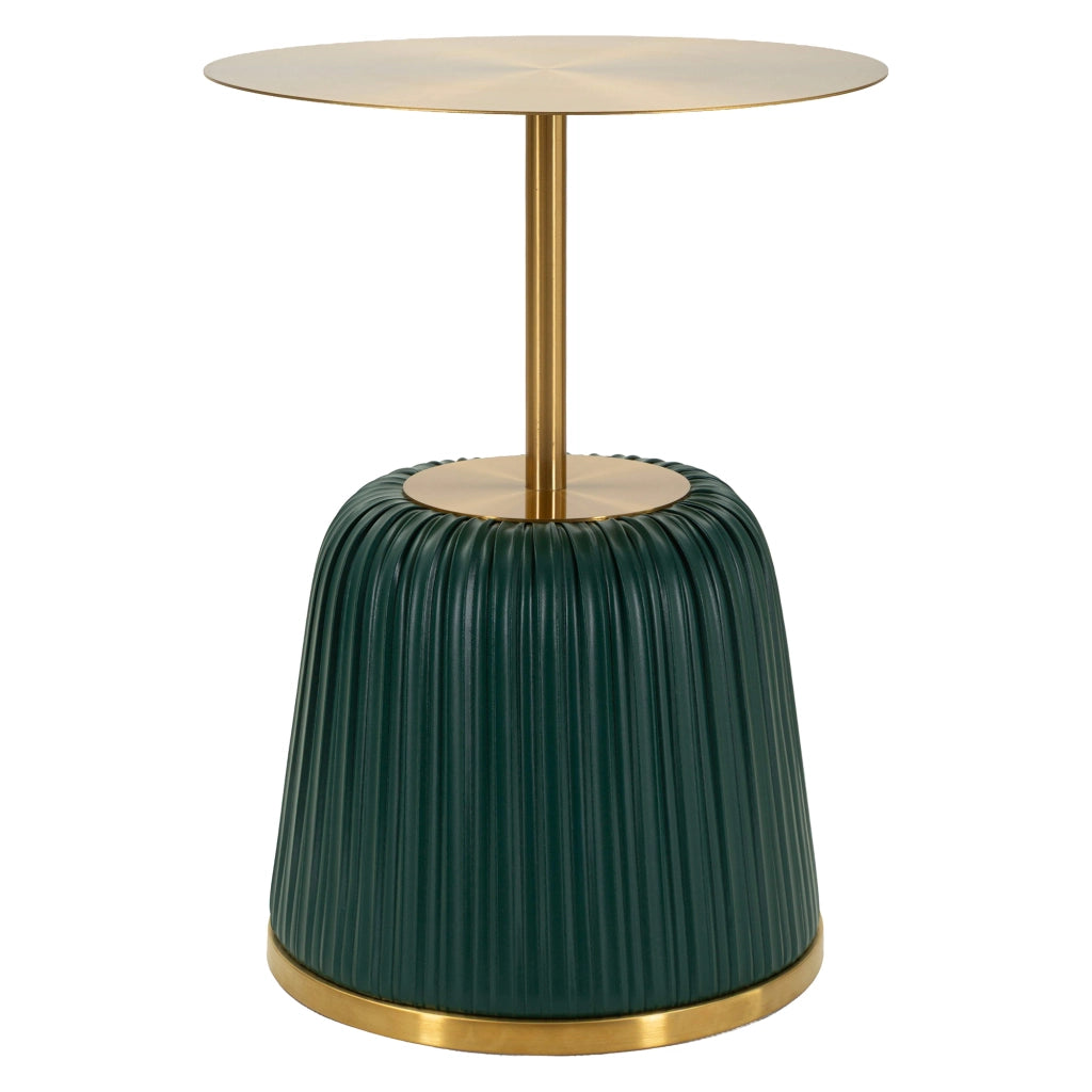 Kep, Tavolino da Salotto Forma Rotondo, 43x35x43h cm oro
