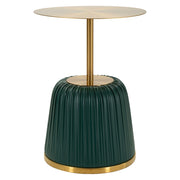 Kep, Tavolino da Salotto Forma Rotondo, 43x35x43h cm oro