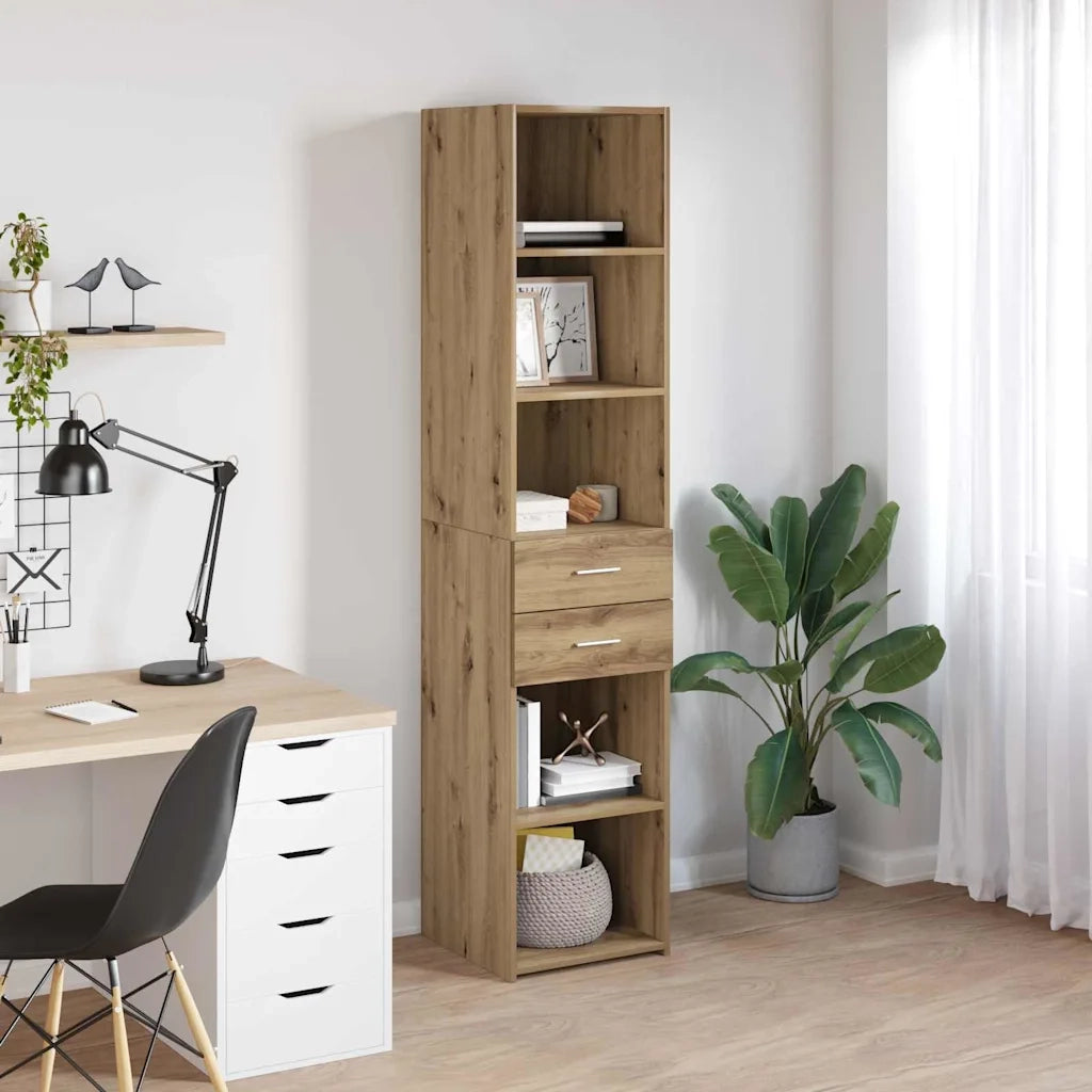 Credenza | Madia | Buffet da pranzo | Armadio da pranzo con cassetto Rovere artigianale 40 x 42,5 x 185 cm
