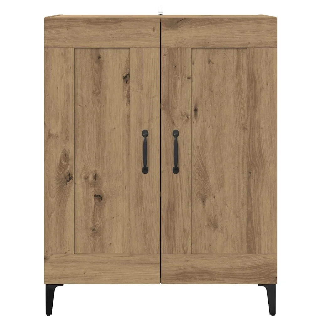 Credenza | Madia | Buffet da pranzo | Armadio da pranzo Rovere artigianale 69,5 x 34 x 90 cm Legno multistrato