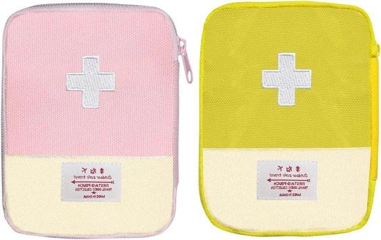 Kit di pronto soccorso mini per viaggi in borsa di pronto soccorso rosa