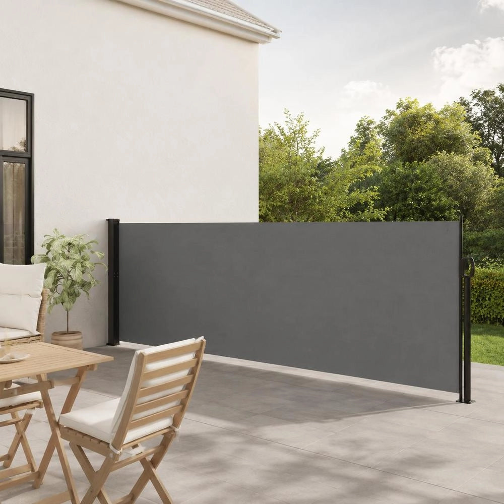 Extendable Side Awning, Anthracite, 140x600 Cm