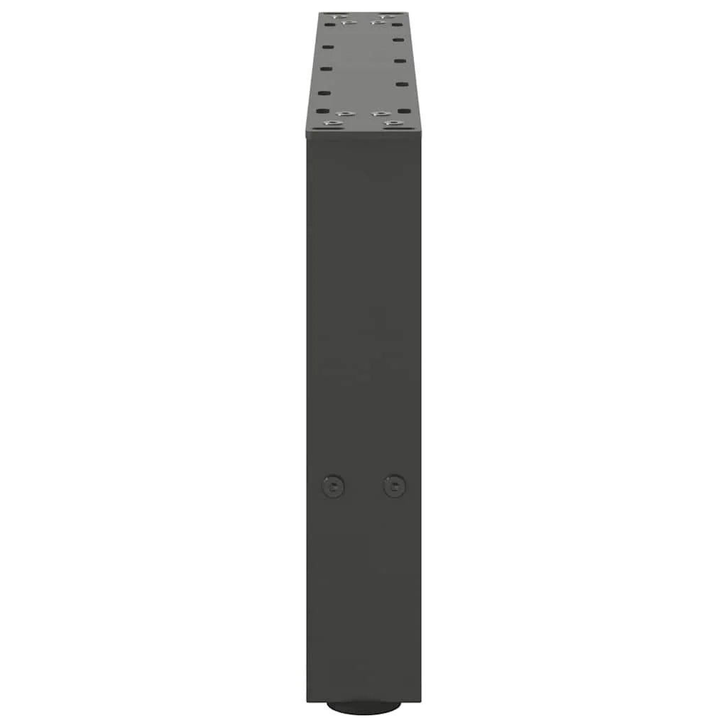 Set di 2 gambe robuste quadrate regolabili per tavolino da caffè 50 x 30-31 cm in acciaio antracite 02_0057502