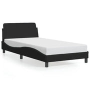Letto singolo | Letto per adulti | Giroletto Dover Nero 100x200 cm in Velluto