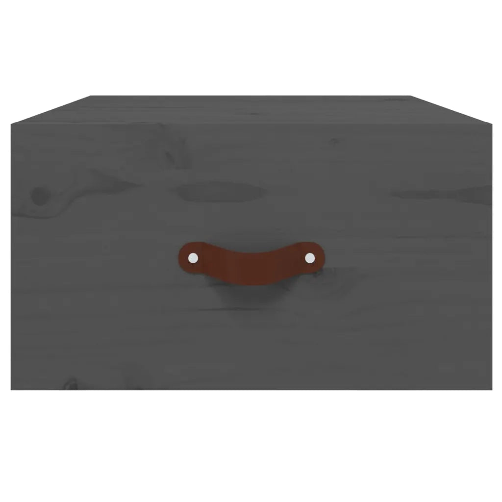 Comodino a Muro-Tavolino da notte sospeso Grigio 40x29,5x22 cm