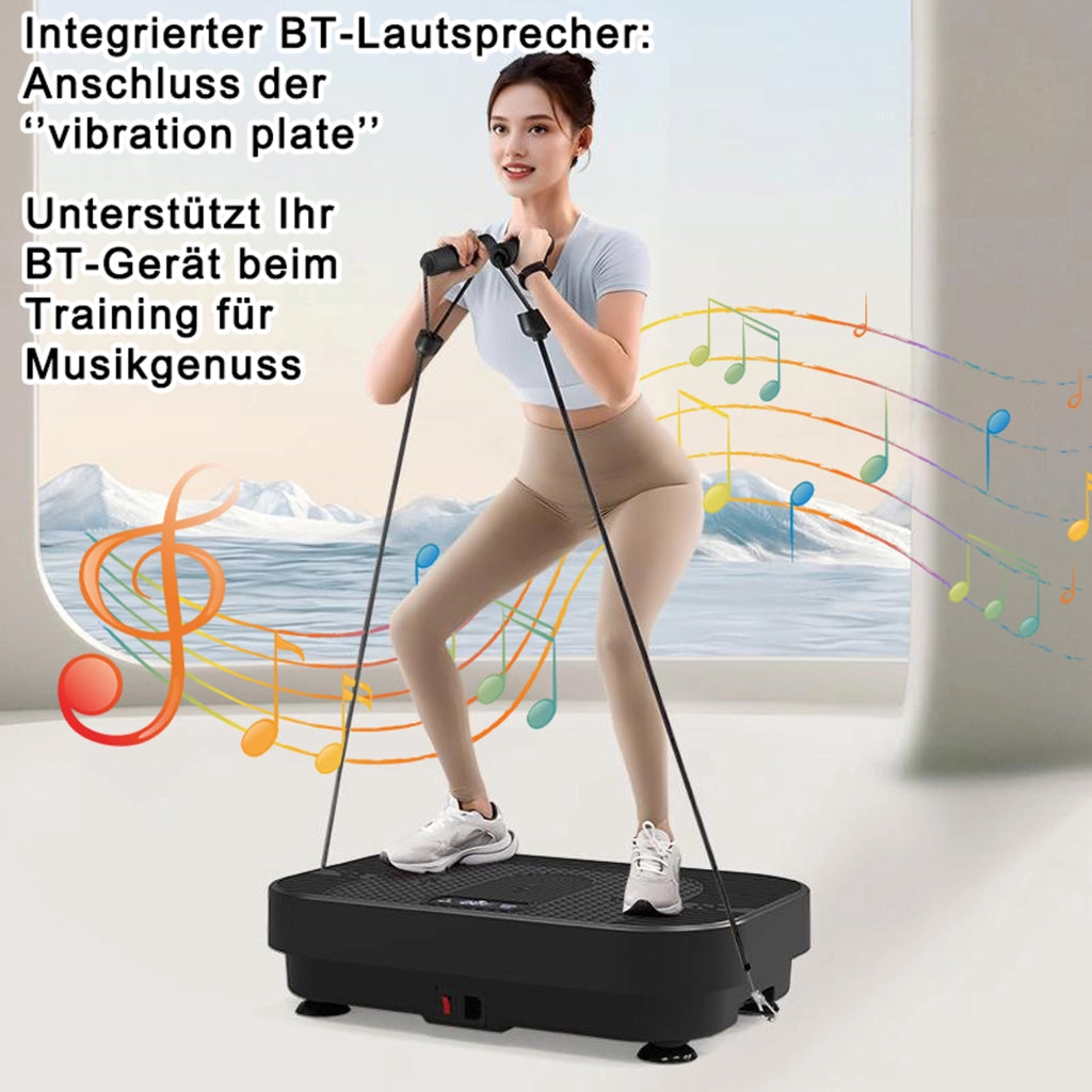 Piattaforma vibrante Fitness con musica BT; allenamento corpo intero per home gym