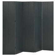 Paravento a 5 Pannelli 2 pz Antracite 200x180 cm in Acciaio 3095198
