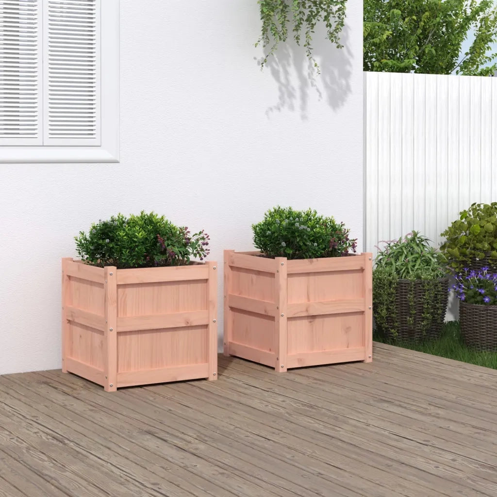 Fioriere da Giardino 2 pz in Legno Massello di Douglas 837421
