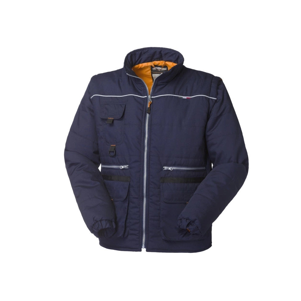 Trade Shop - Giubbino Manica Staccabile Ronny Blu Rossini Trading Da Lavoro Antinfortunistica -