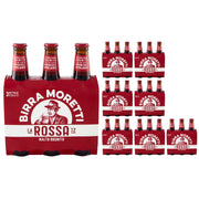 Birra moretti la rossa tre malti confezione da 24 bottiglie da 33 cl