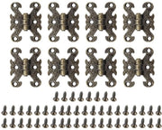 Cassettini di Finestra Antichi - 8 Stuks - Legerazione di Zinco - Serrature Decorative - Installazione Facile - 40 x 30 mm - Serrature per Porta