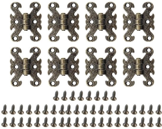 Cassettini di Finestra Antichi - 8 Stuks - Legerazione di Zinco - Serrature Decorative - Installazione Facile - 40 x 30 mm - Serrature per Porta