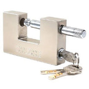 Trade Shop - Lucchetto Antiscasso Catenaccio 100mm Corazzato Blindato 3 Chiavi Serranda -