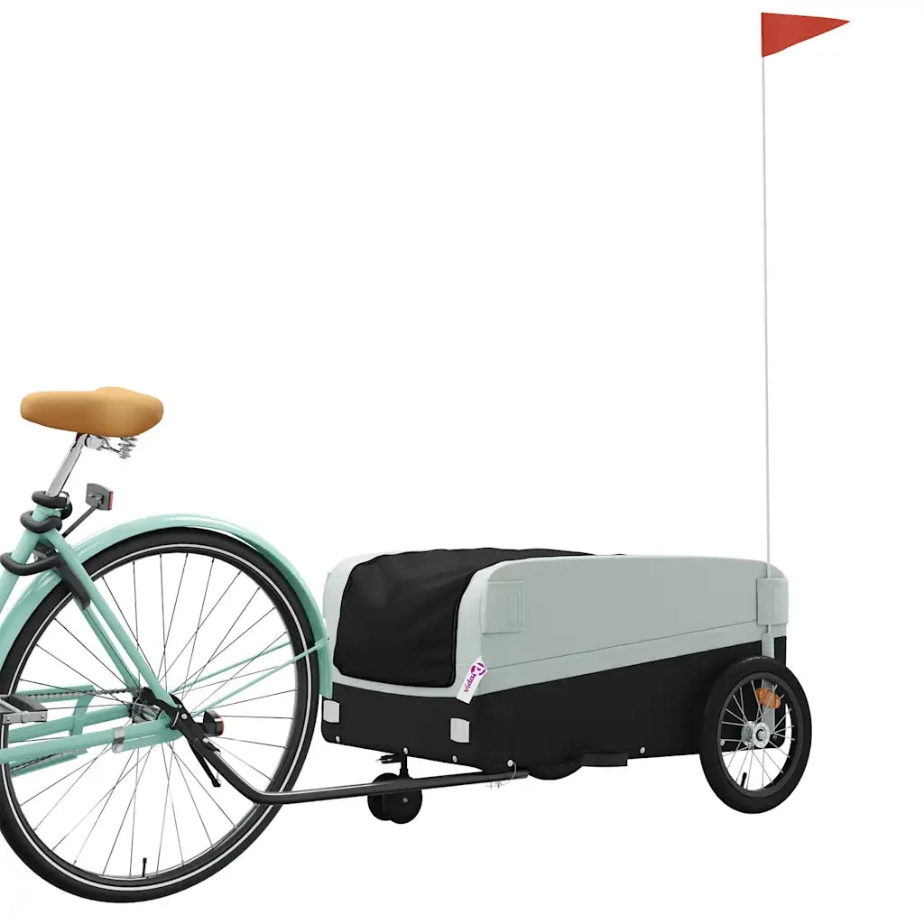 Rimorchio da Bici Nero e Grigio 45 kg in Ferro CFW8484694
