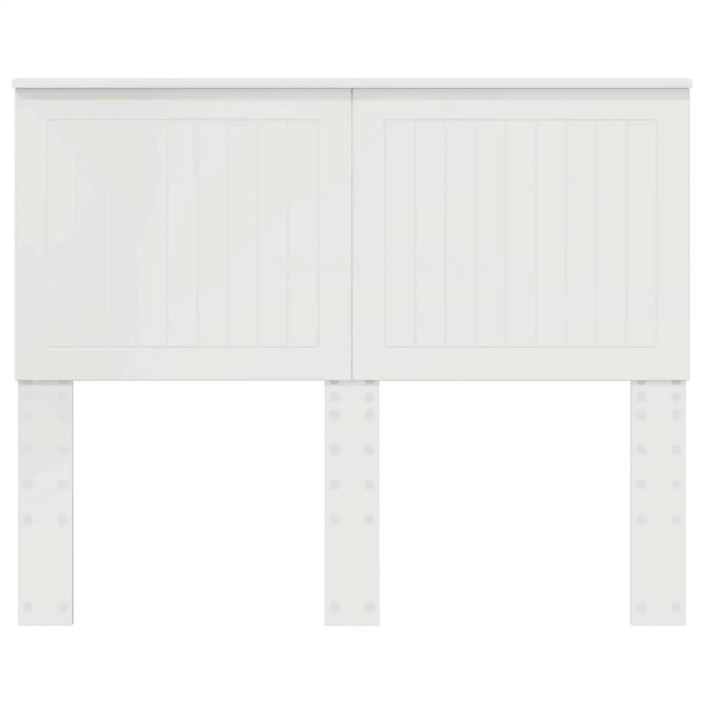 Testiera con testiera Bianco Lucido 135 cm Legno multistrato