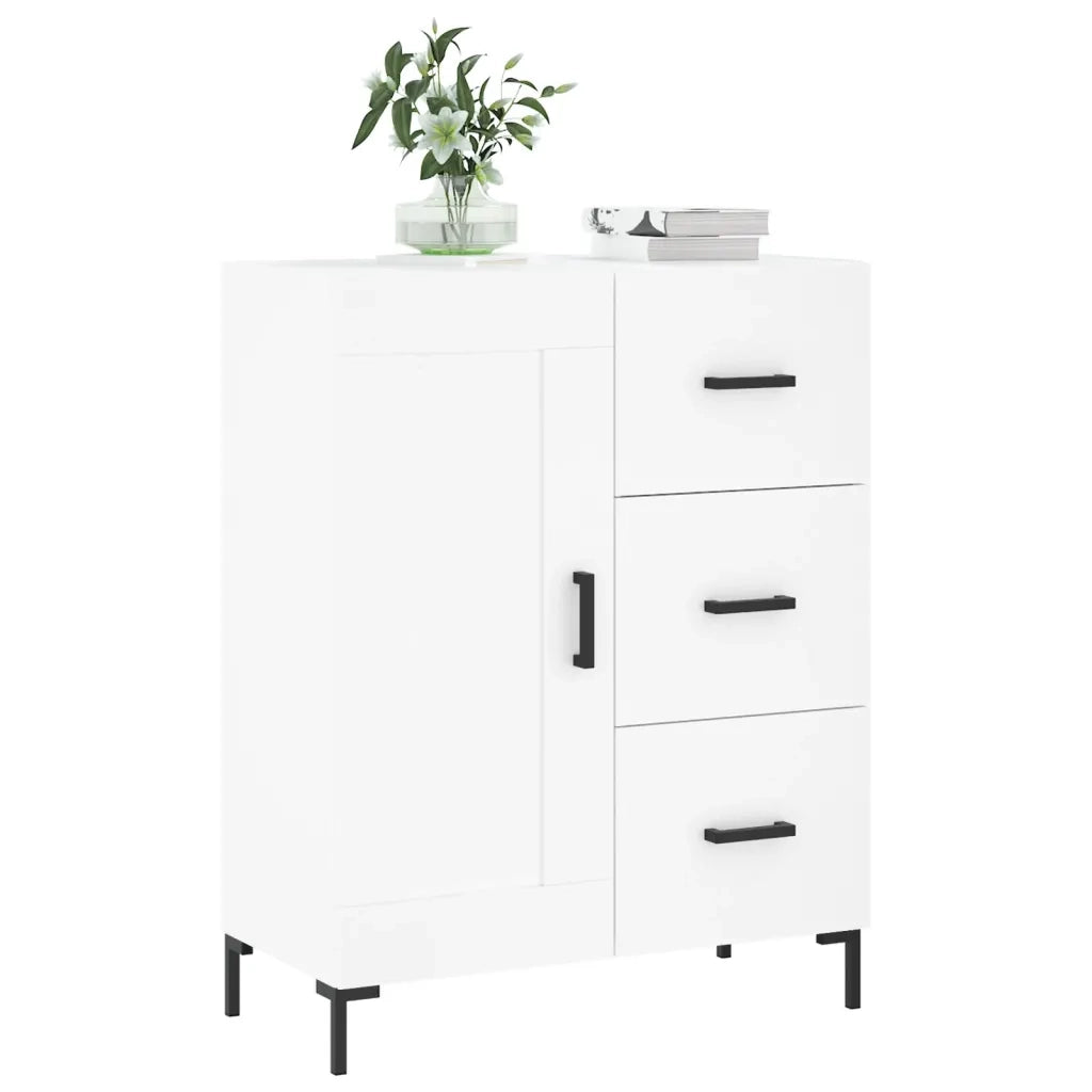 Credenza | Madia | Buffet da pranzo | Armadio da pranzo Bianca 69,5x34x90 cm in Legno Multistrato