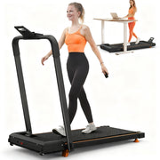 Tapis Roulant Casa e Ufficio 1-12 km/h con Inclinazione 10%, Bluetooth, App e Portata 120 kg