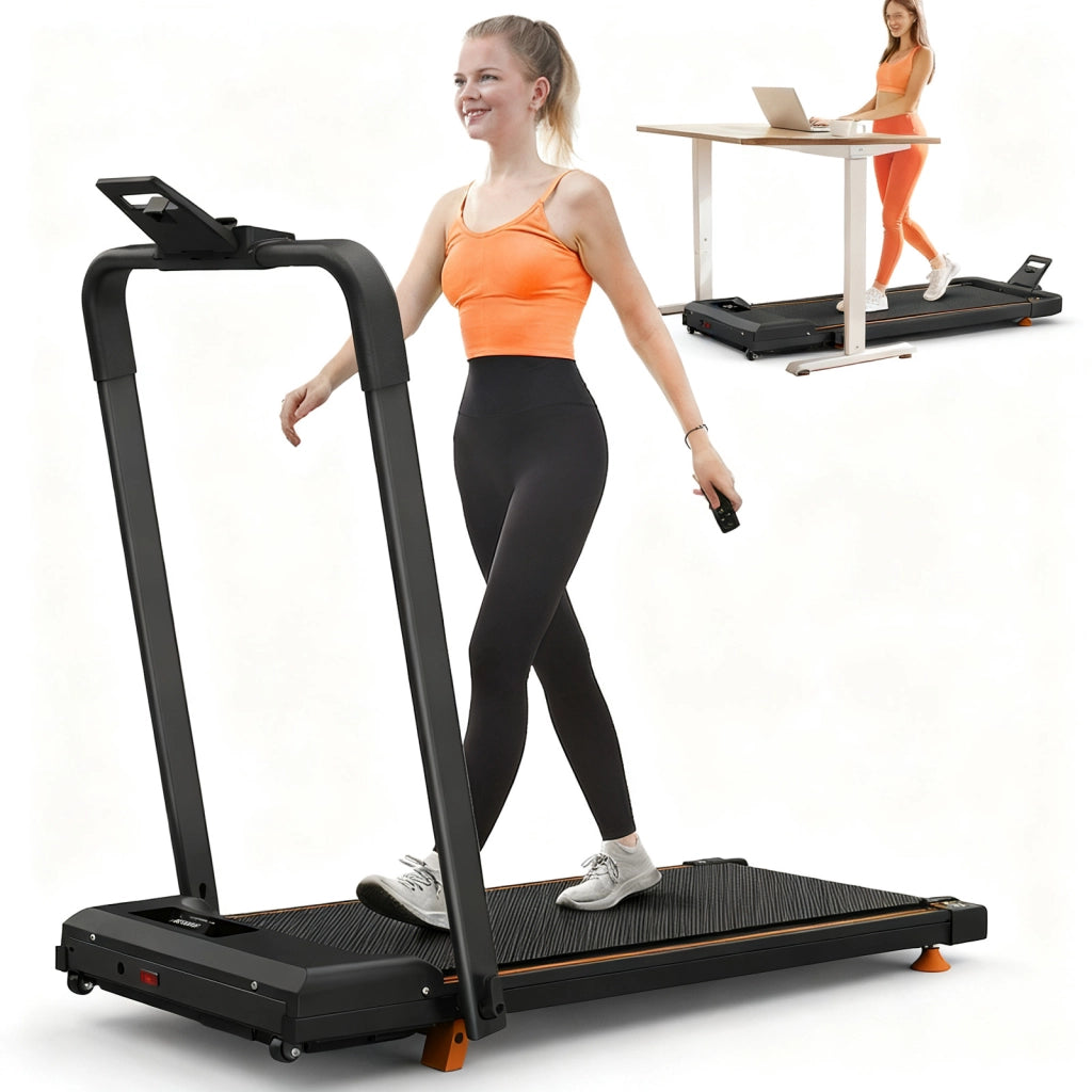 Tapis Roulant Casa e Ufficio 1-12 km/h con Inclinazione 10%, Bluetooth, App e Portata 120 kg