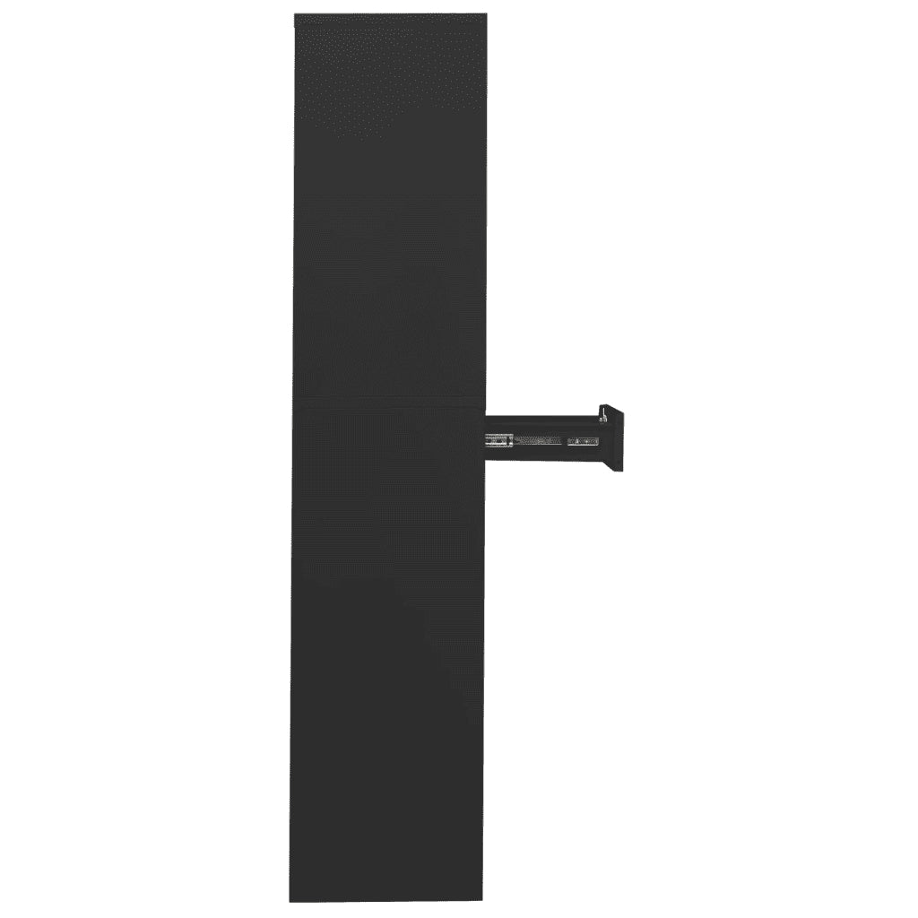 Armadio per Ufficio Antracite 90x40x180 cm in Acciaio cod mxl 50953