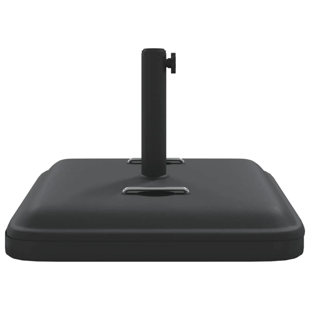 Base per ombrellone quadrata 50 x 50 x 33 cm 2 maniglie per il trasporto stile moderno nero PE 02_0056657