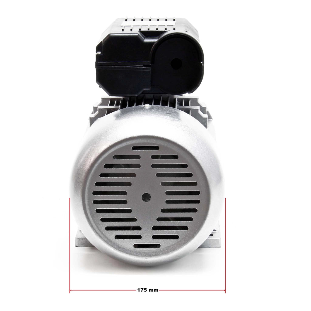 Motore elettrico monofase a 2 poli 230V 2,2kW (3CV) con condensatore di avviamento 2850 giri/min e avvolgimento in alluminio
